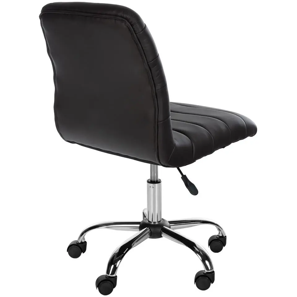 CLP Bureaustoel Redding chroom Frame - Kunstleer - bruin