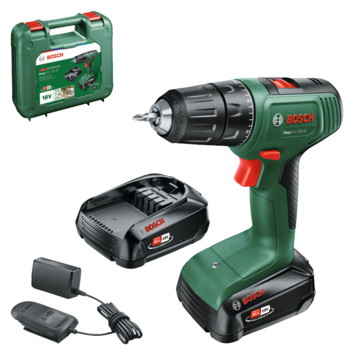 Bosch 18V accuboormachine Easydrill (Incl. 2 accu's 1.5Ah   lader)