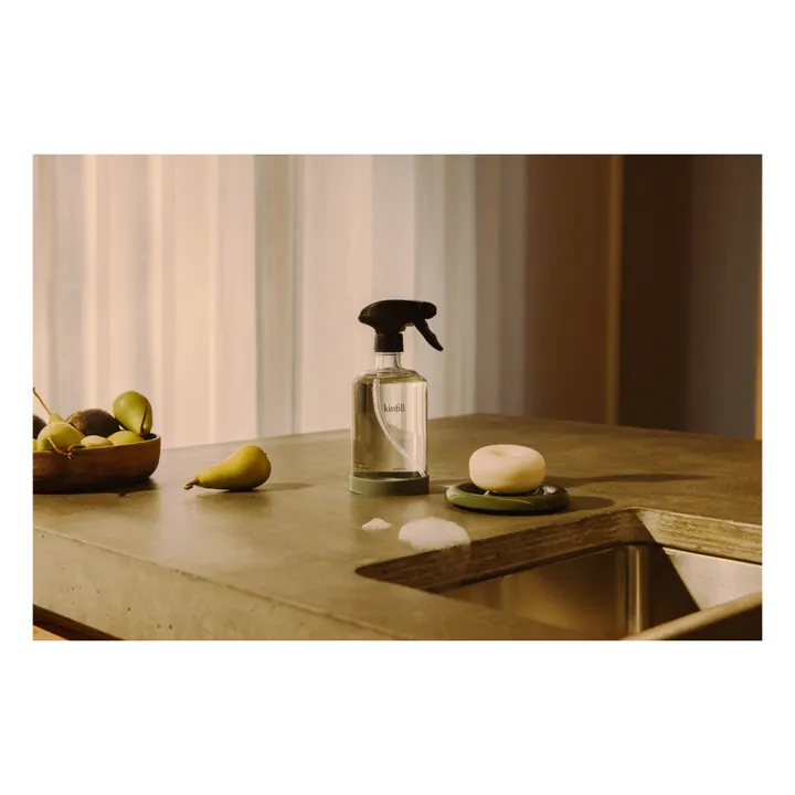 Kinfill Porte-savon en porcelaine Halo | Vert foncé