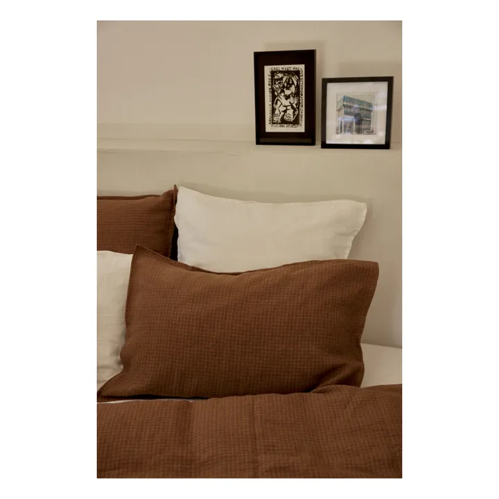 Gabrielle Paris Housse de coussins Taormina Vichy | Vieux Rose