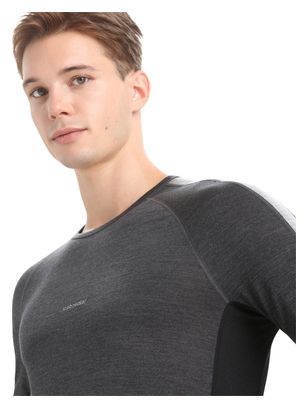 Sous-Maillot Manches Longues Icebreaker Merinos 125 ZoneKnit Gris