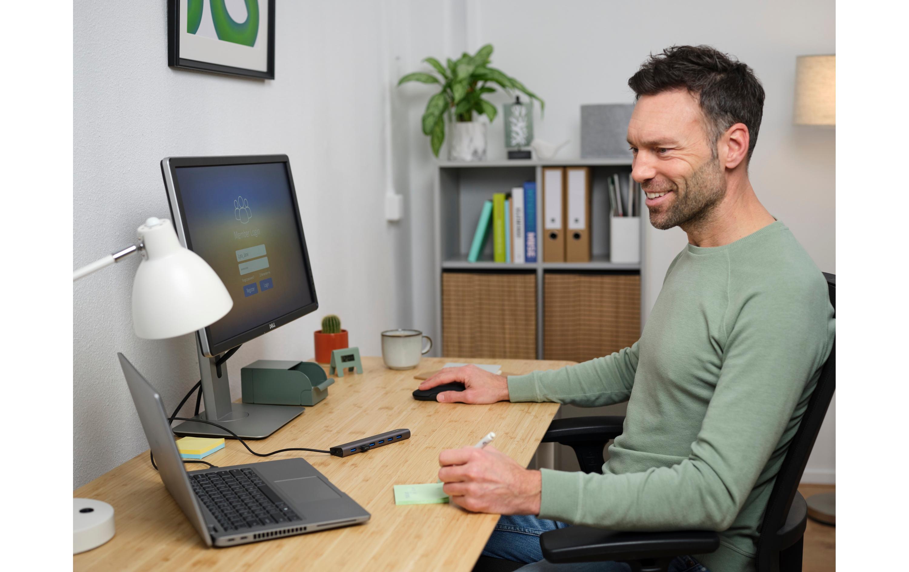 USB-Hub Halyx 7CLeichter und kompakter Hub mit 7 USB-A-Ports