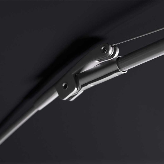 Knirps T.760 Stick Automatic Paraplu black