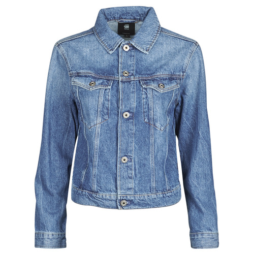 G-Star Raw - 3301 Straight Dnm Jkt Wmn Descolorido / Shore