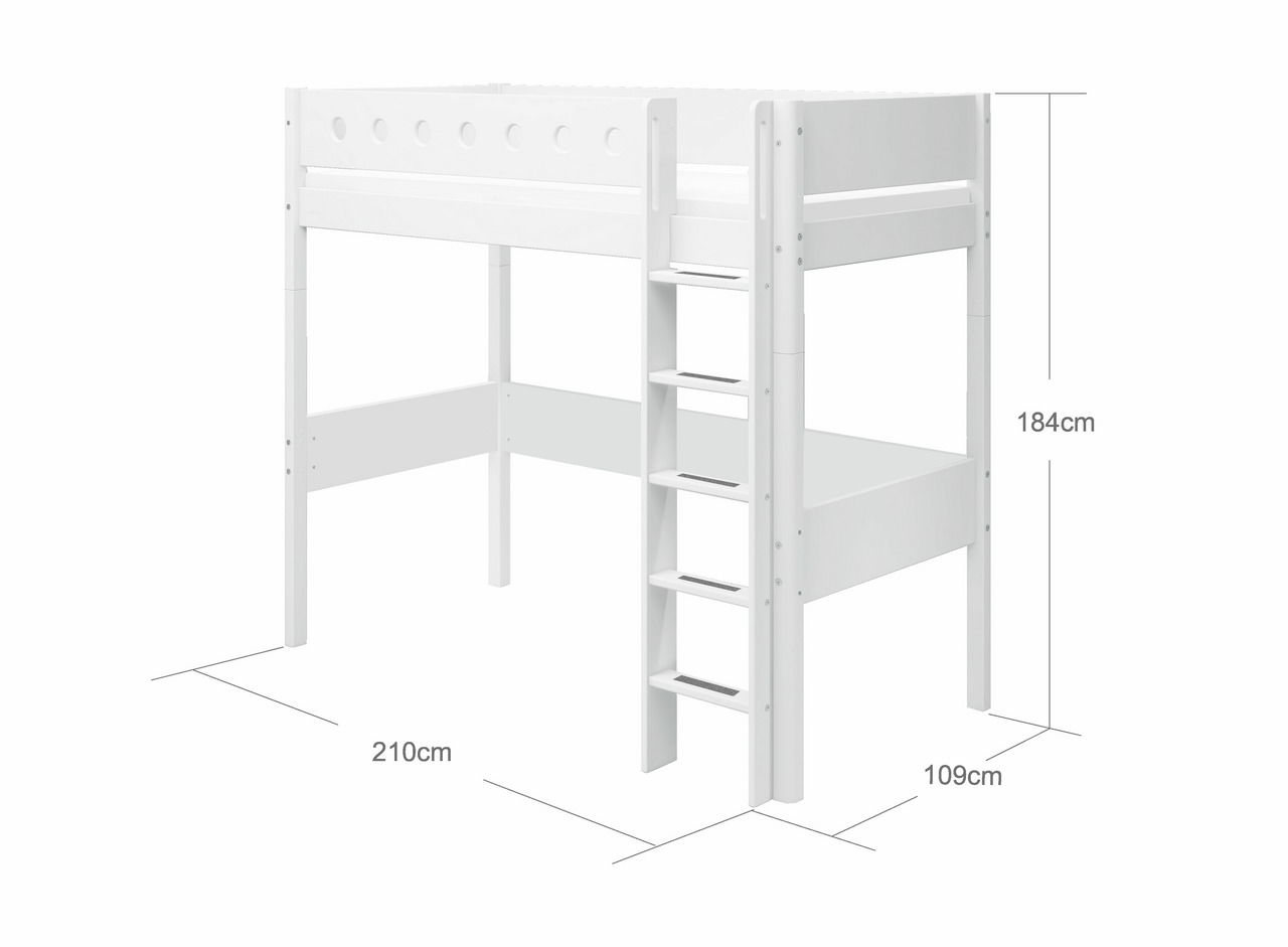 Flexa Hochbett mit senk. Leiter
