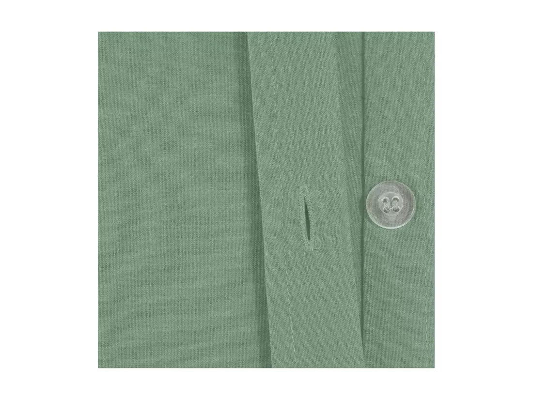 Housse de couette 1 Personne en Coton Vert céladon 140 x 200 cm