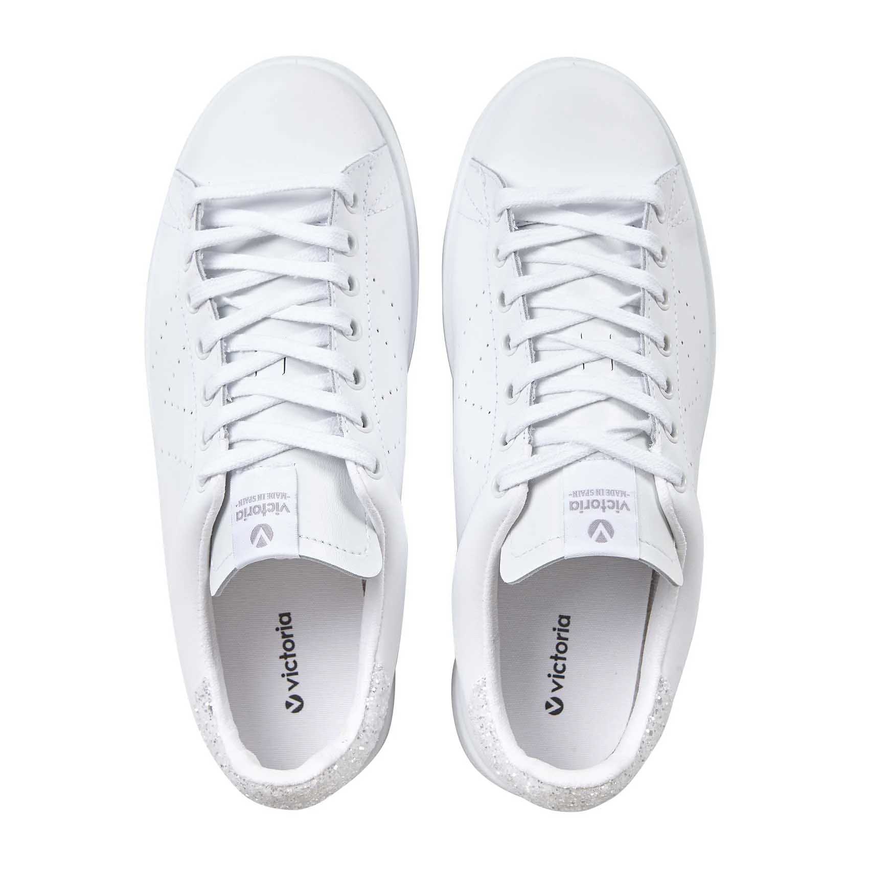 Baskets basses perforées en cuir | Blanc