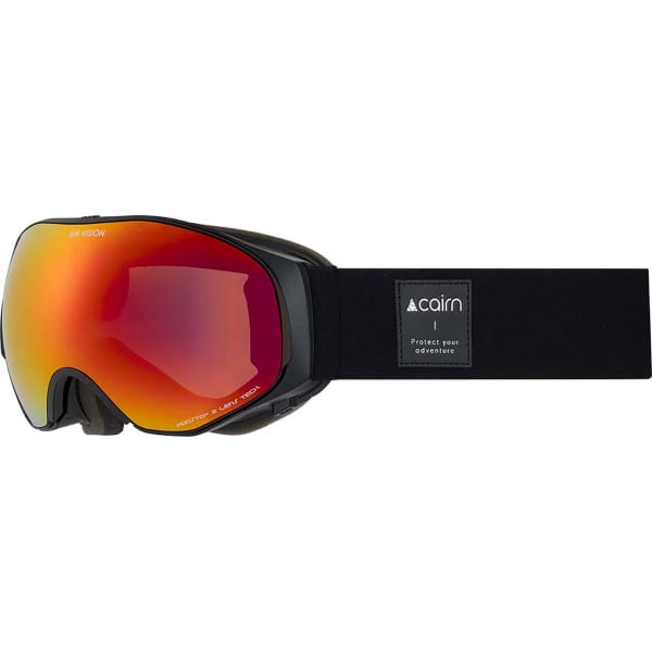 Masque de ski CAIRN AIR VISION OTG SPX3 MAT BLACK ORANGE