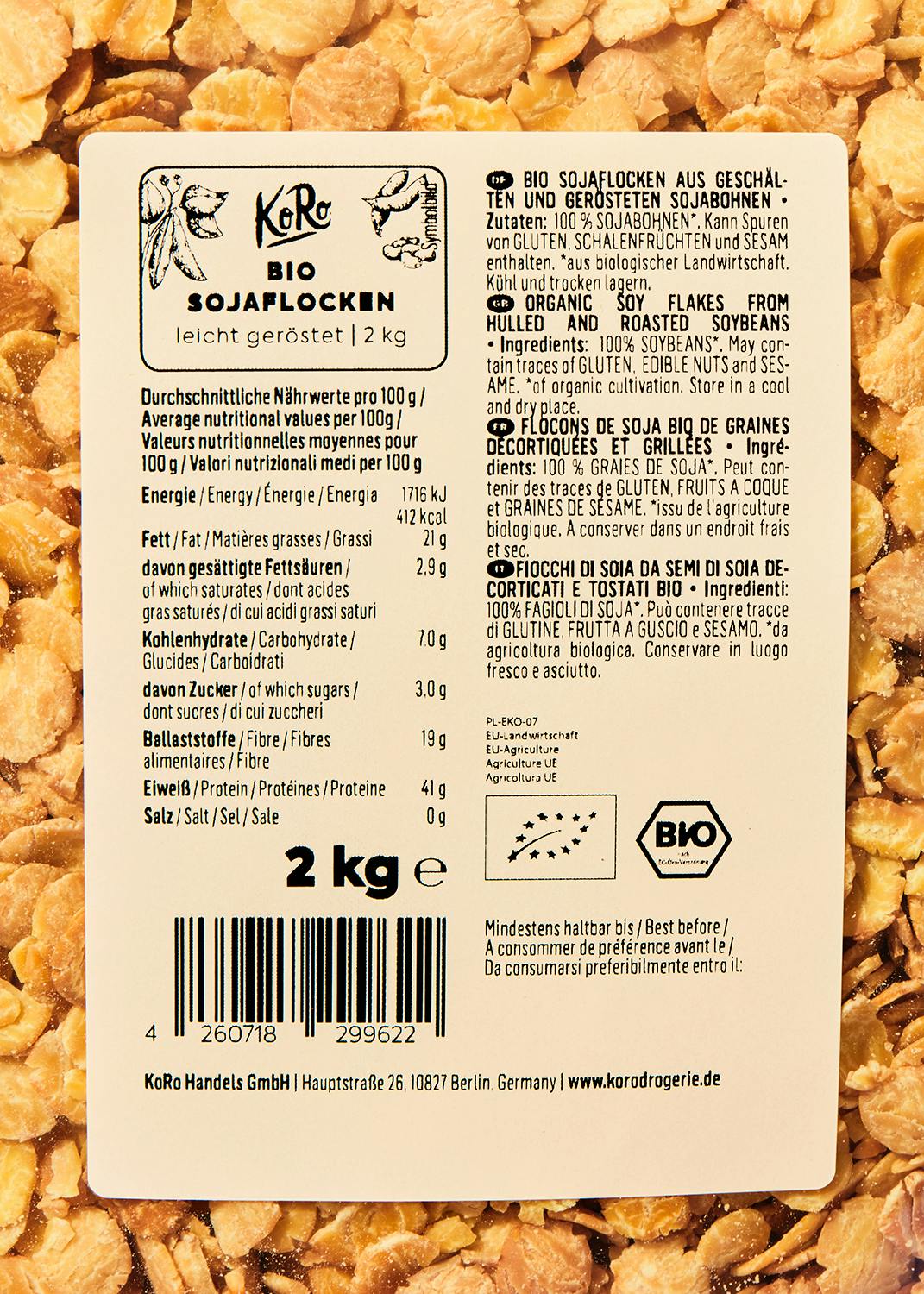 Bio Sojaflocken 2 kg