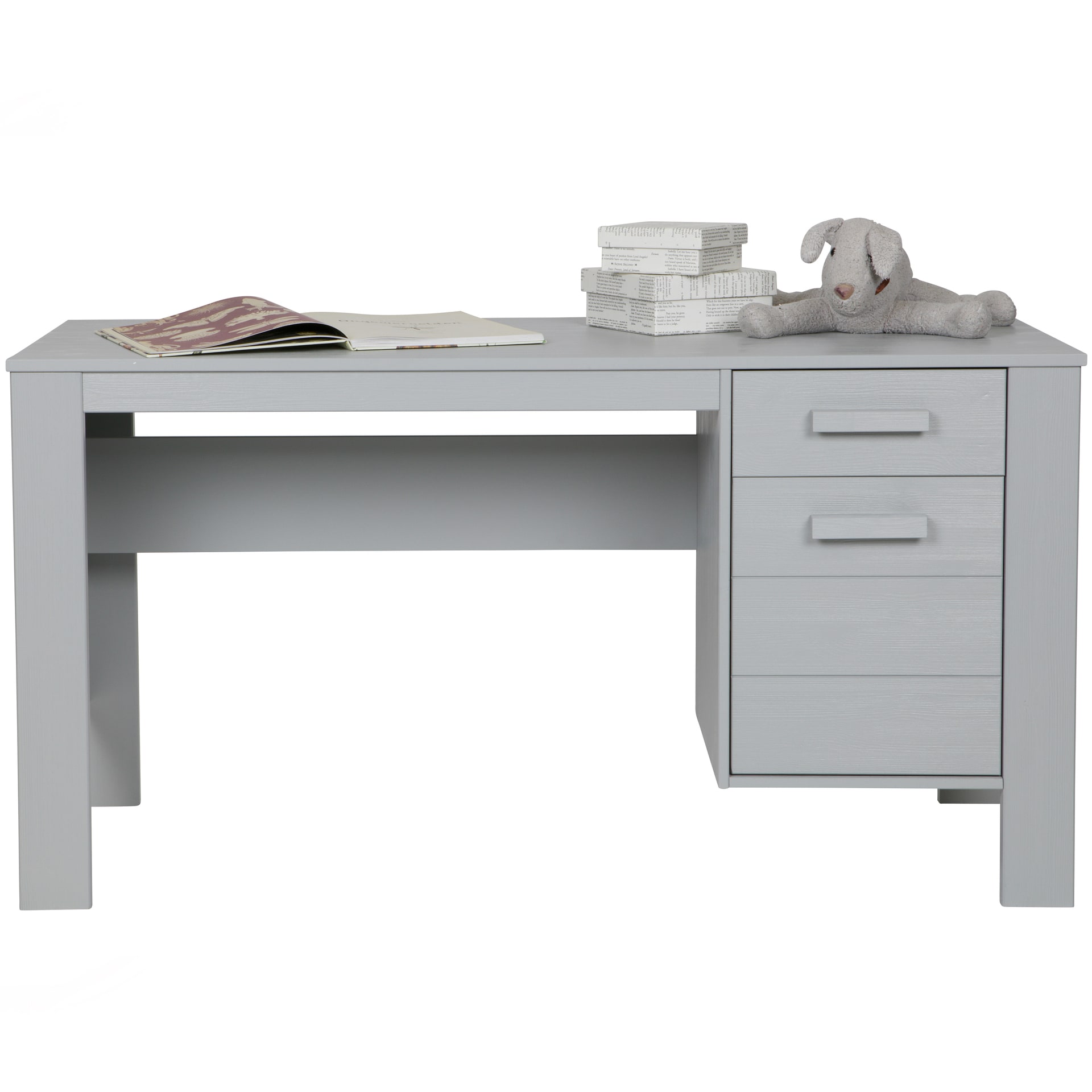 Schreibtisch DENNIS 141 x 74 cm hellgrau