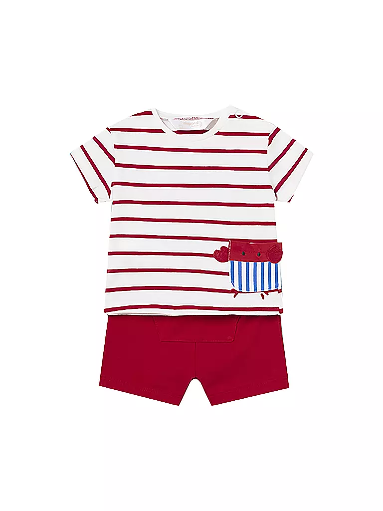 MAYORAL Baby Set T-Shirt und Shorts 4 teilig hellblau