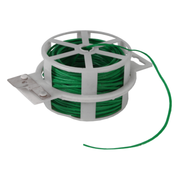 Talen tools bindband groen geplastificeerd metalen kern 50 m