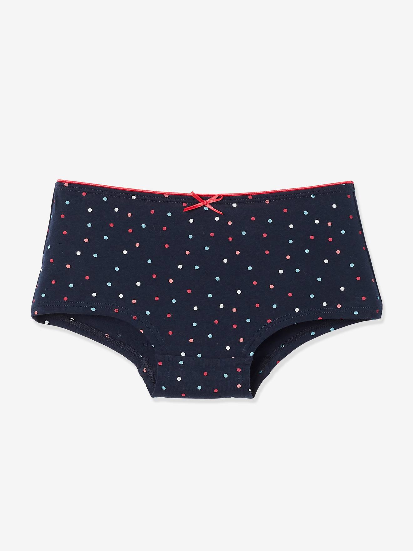Pacote com 4 shorts rosa claro bicolor/multicoloridos para meninas