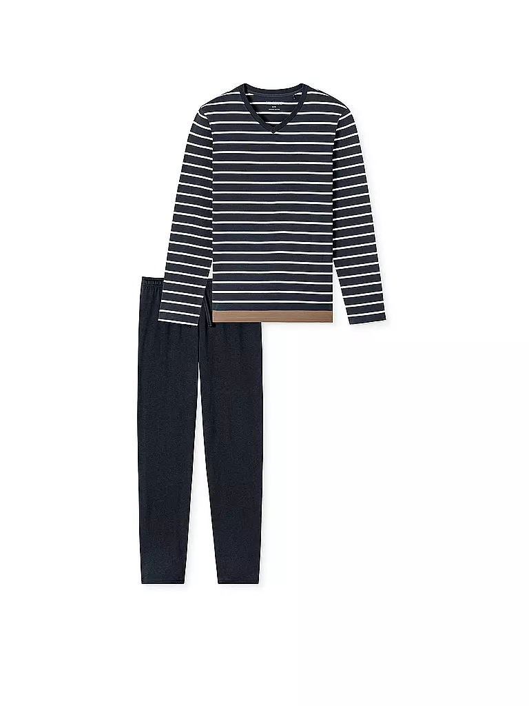 SCHIESSER Pyjama blau