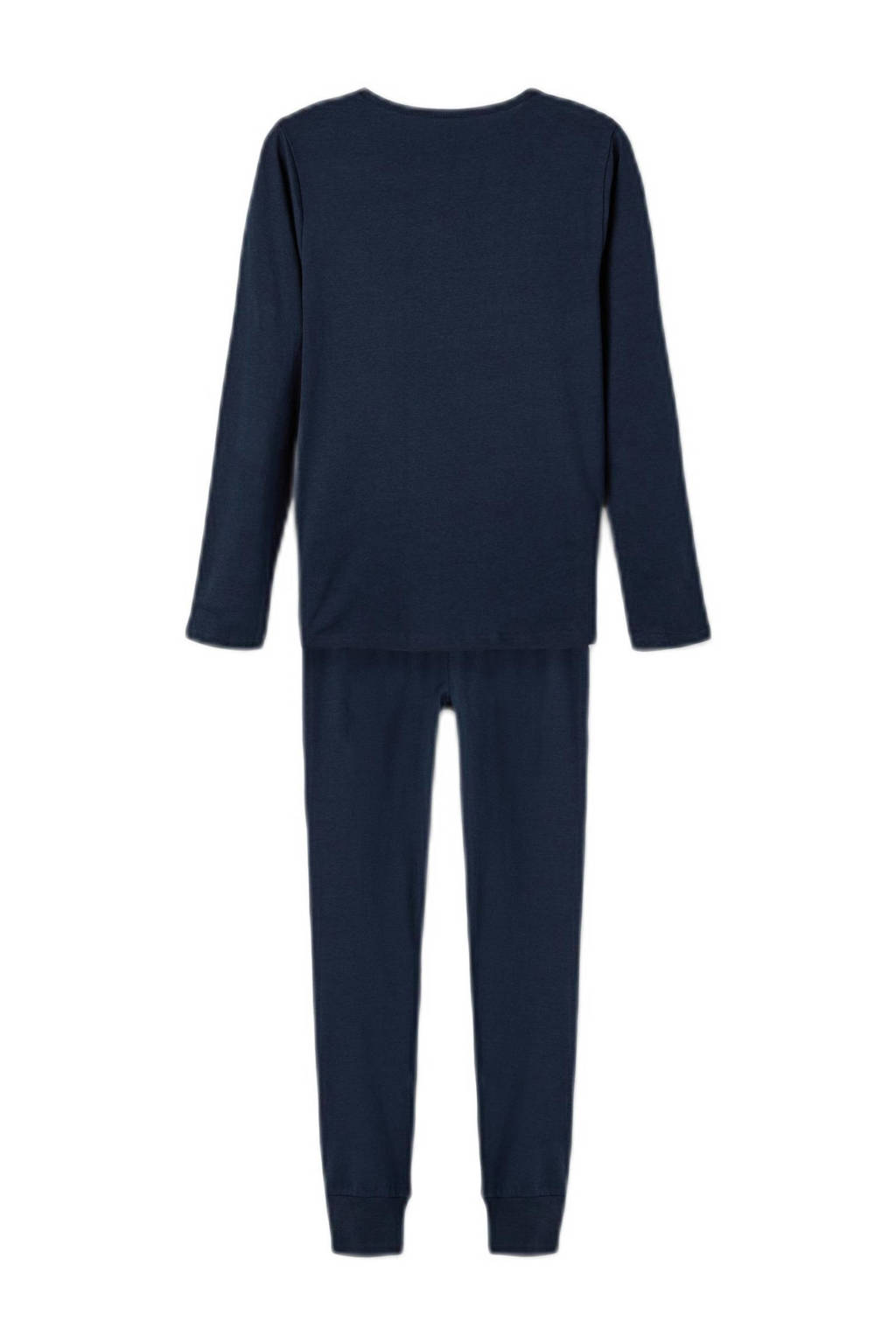 NAME IT pyjama NKMNIGHTSET met all over print donkerblauw/turquoise/rood