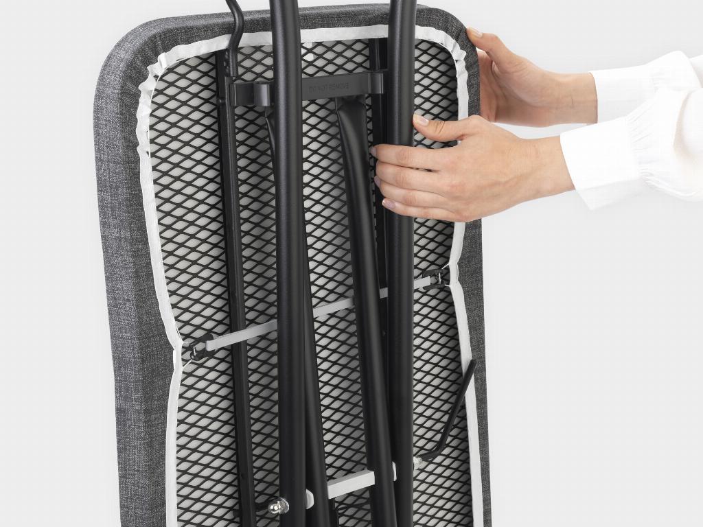Brabantia Strijkplank C met stoomunithouder - 124 x 45 cm - Titan Oval