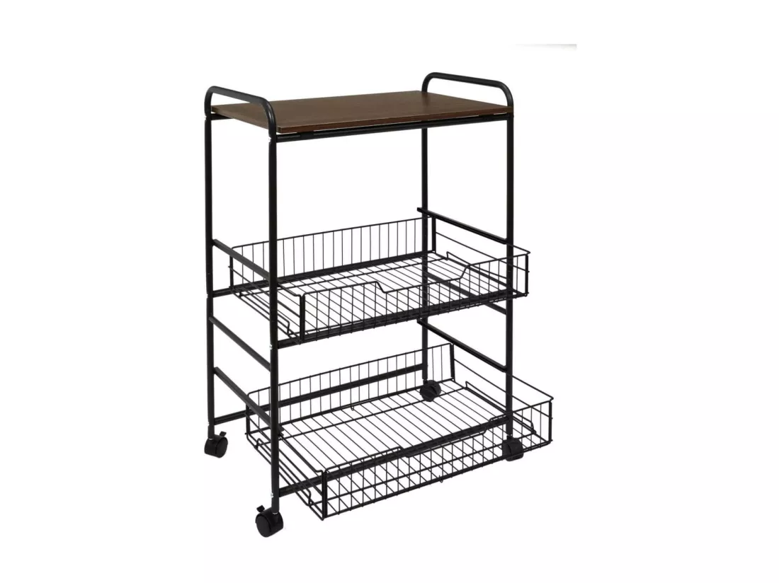 IVAR - Desserte à Roulettes Industrielle Etagère et Tiroirs