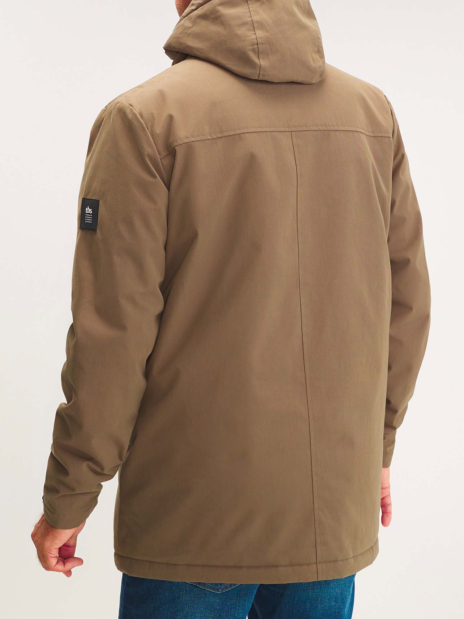 Veste Homme Imperméable Mi-Longue Kaki