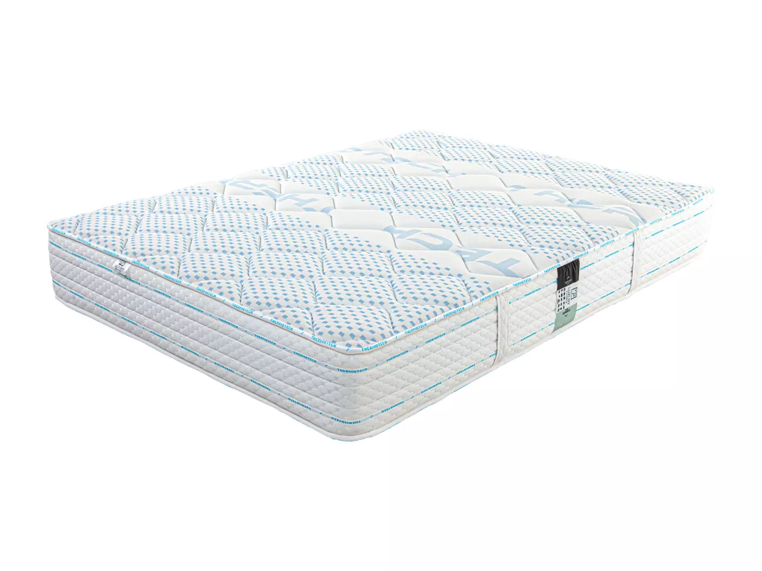 Matelas 160x200 cm, Thermotec, 24 cm, mémoire de forme, ferme + 2 oreillers