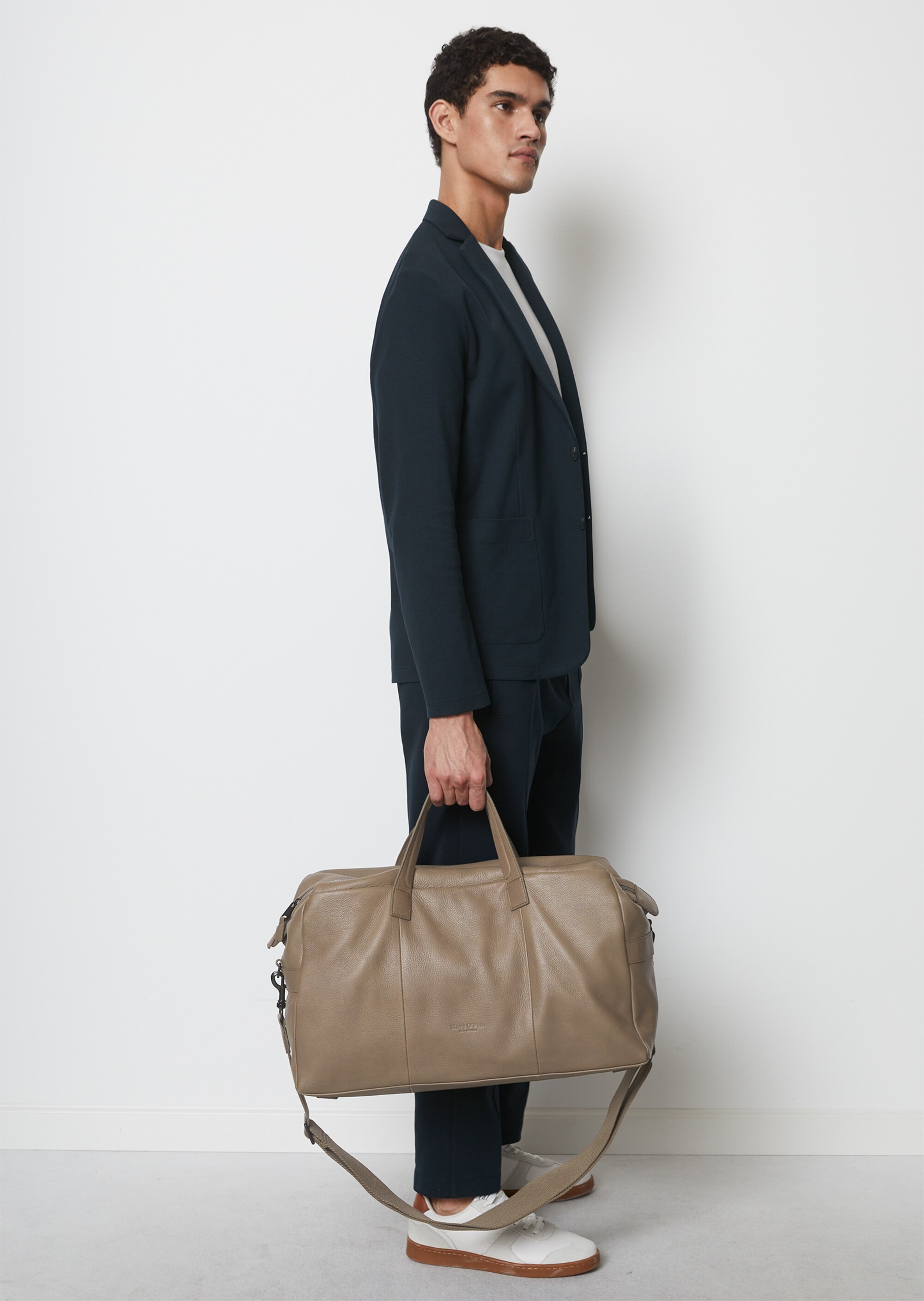 Weekender medium aus edlem Rindleder