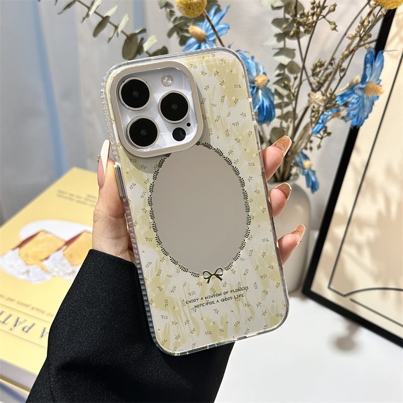 Fonekase - Gespiegelde telefoonhoes / band / set - Apple iPhone 16 Pro Max / 16 Pro / 16 Plus / 16 / 15 Pro Max / 15 Pro / 15 Plus / 15 / 14 Pro Max / 14 Pro / 14 Plus / 14 / SE / 13 Pro Max / 13 Pro / 13