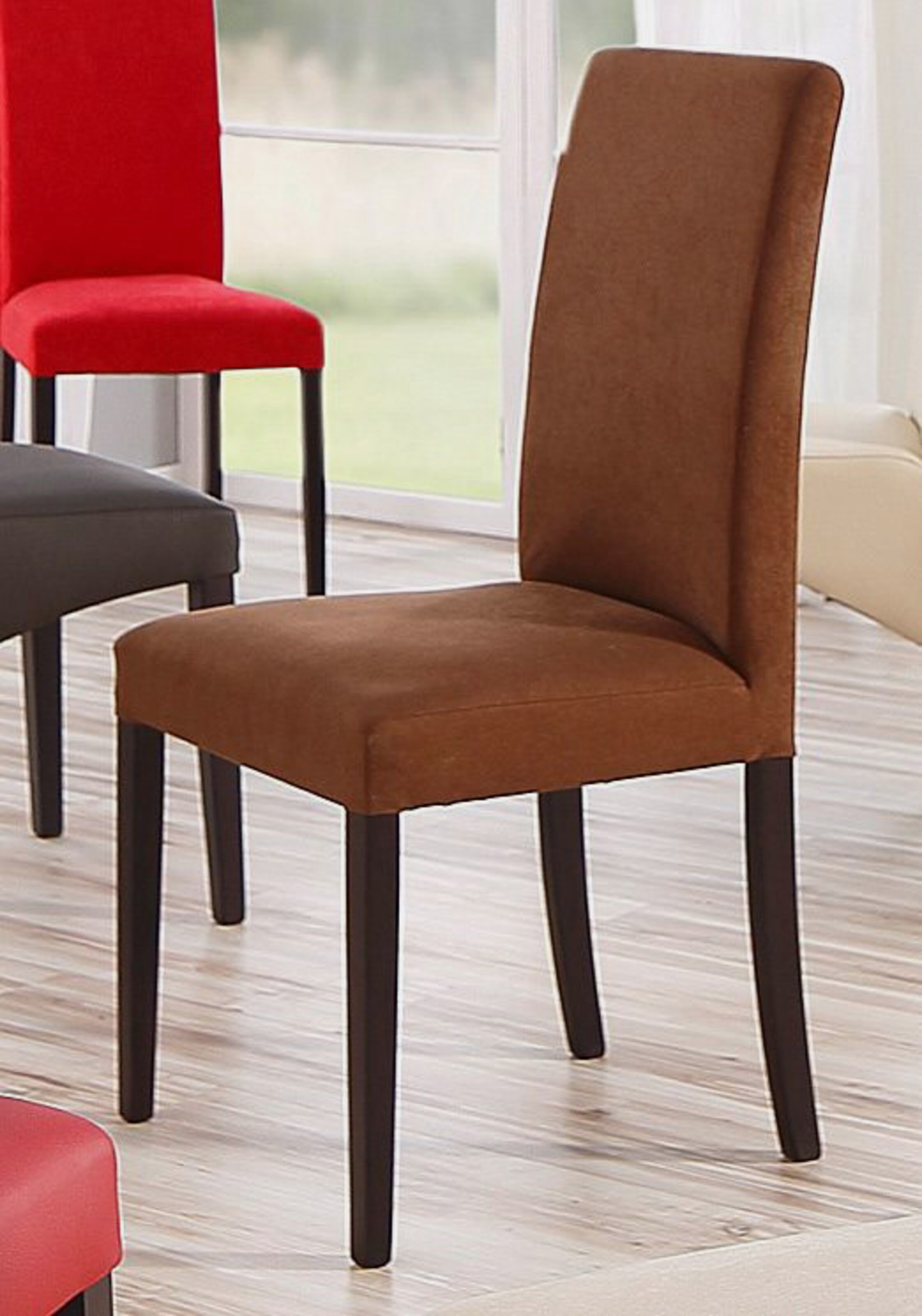 4-Fußstuhl in braun