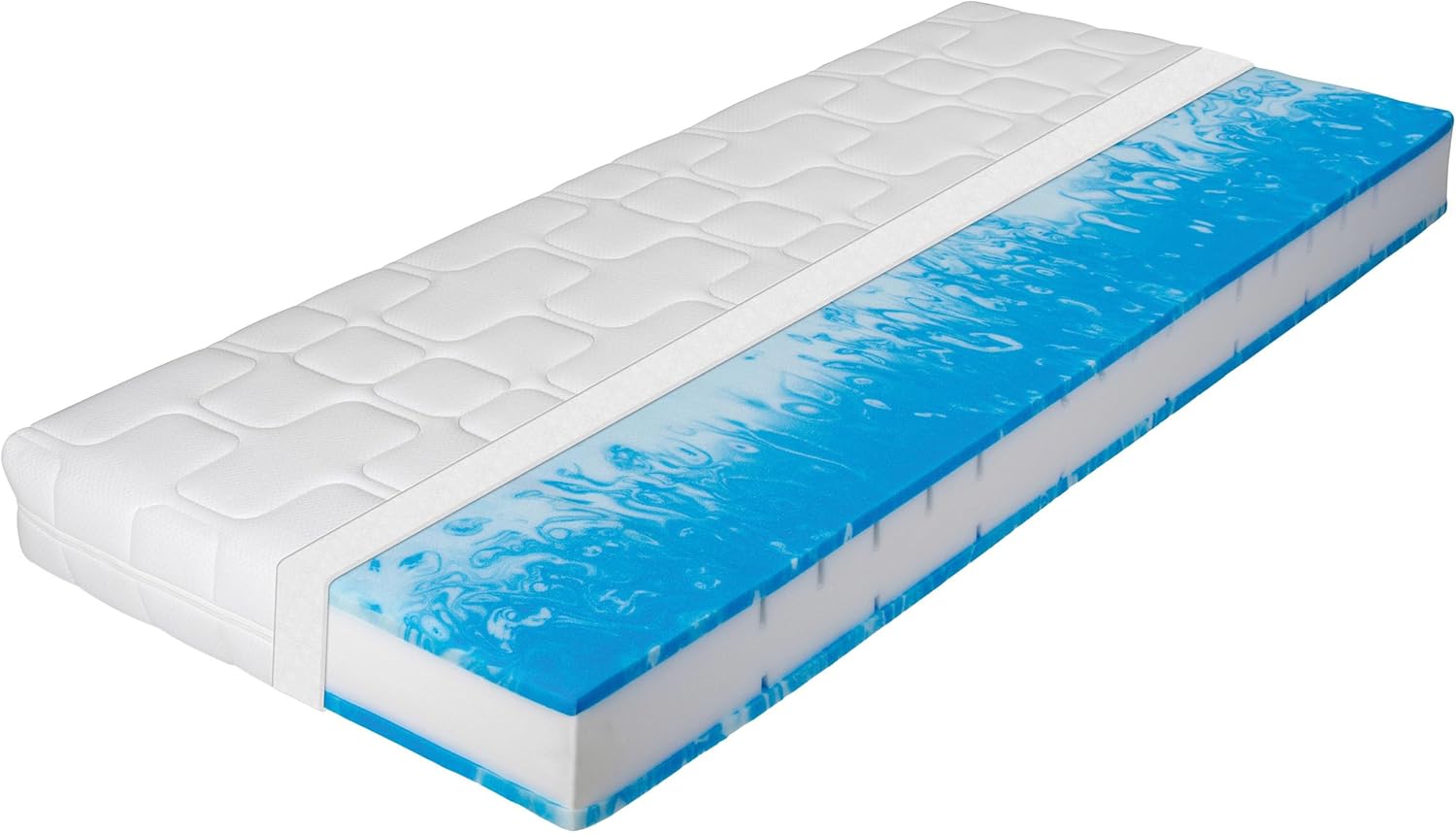 BeCo Matratze 90x200 cm Duo Gel Comfort Komfortschaummatratze H3, Oeko-TEX Standard 100, Testsieger in Haus & Garten: SEHR GUT 1,3 (Heft 01/2019), Made in Germany, 100 Nächte Testschlafen