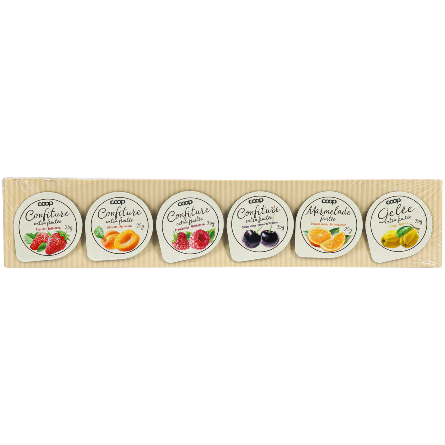 Konfitüre Portionen assortiert 6x25g