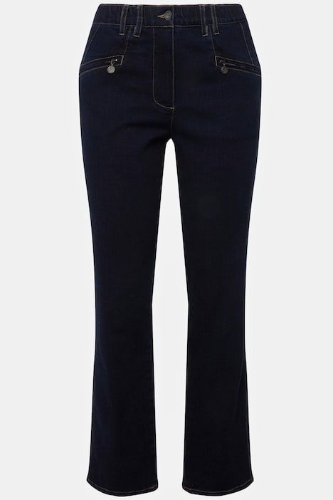 Jeans Mony, konisches Bein, Stretch, Zipptaschen