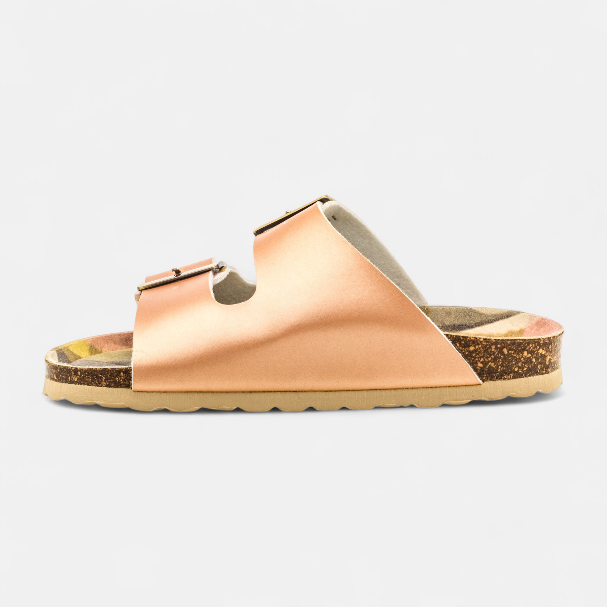 Mules semelle liège Femme rose