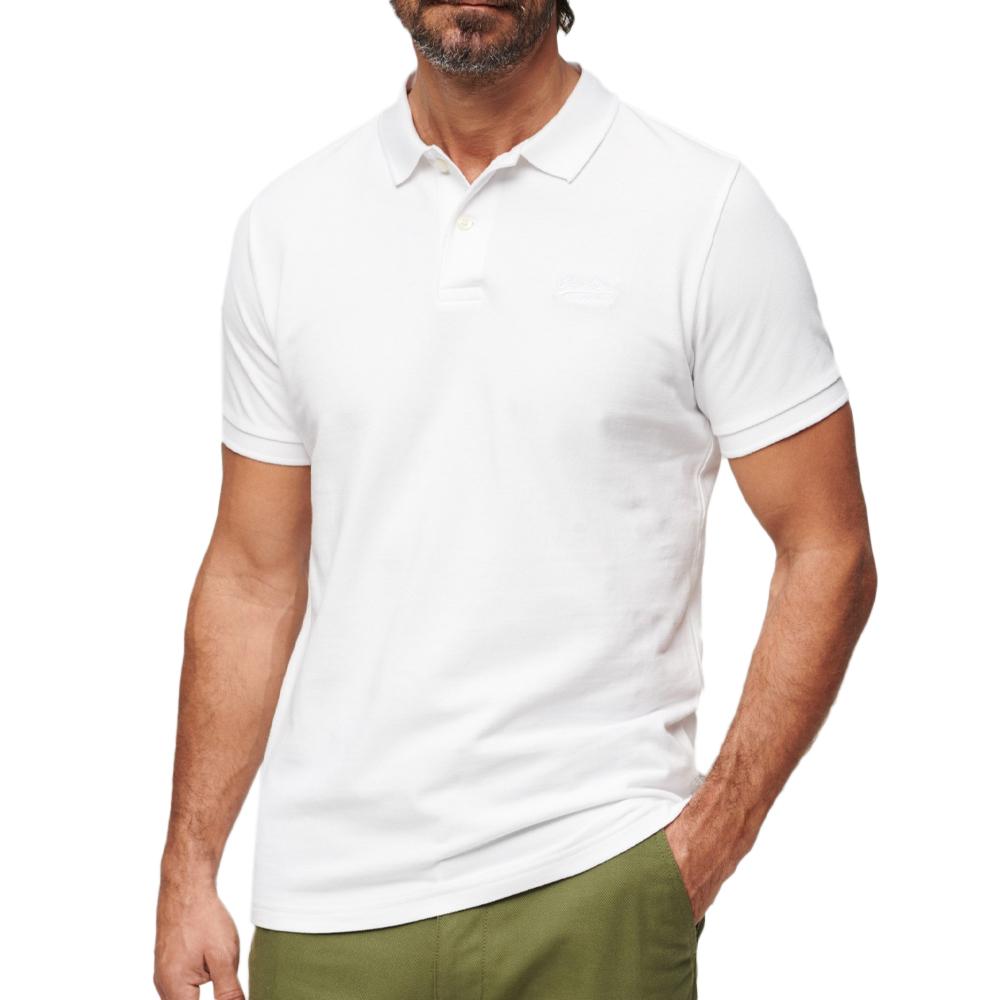 Superdry Polo Blanc Homme Superdry Classic Piques01C