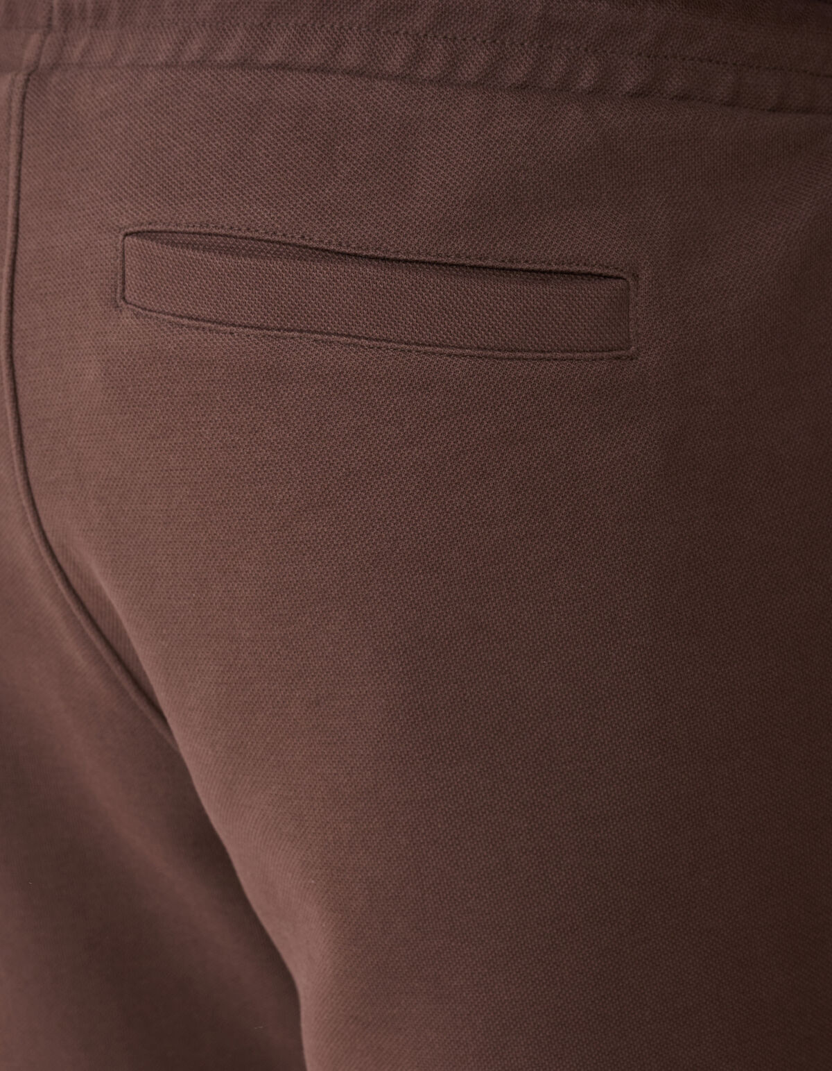 Pique Short Donkerbruin
