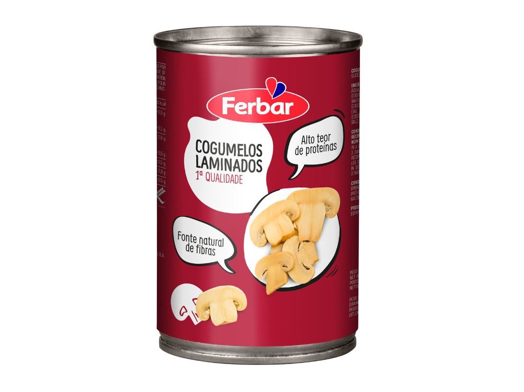 COGUMELOS LAMINADOS FERBAR 290(155)G