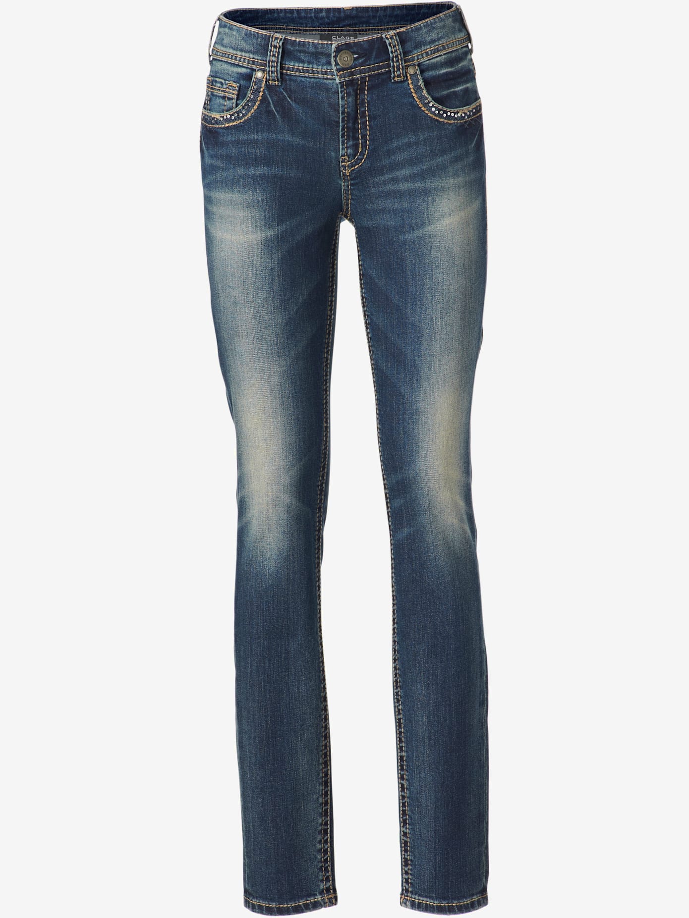 Jeans effet ventre plat coupe skinny