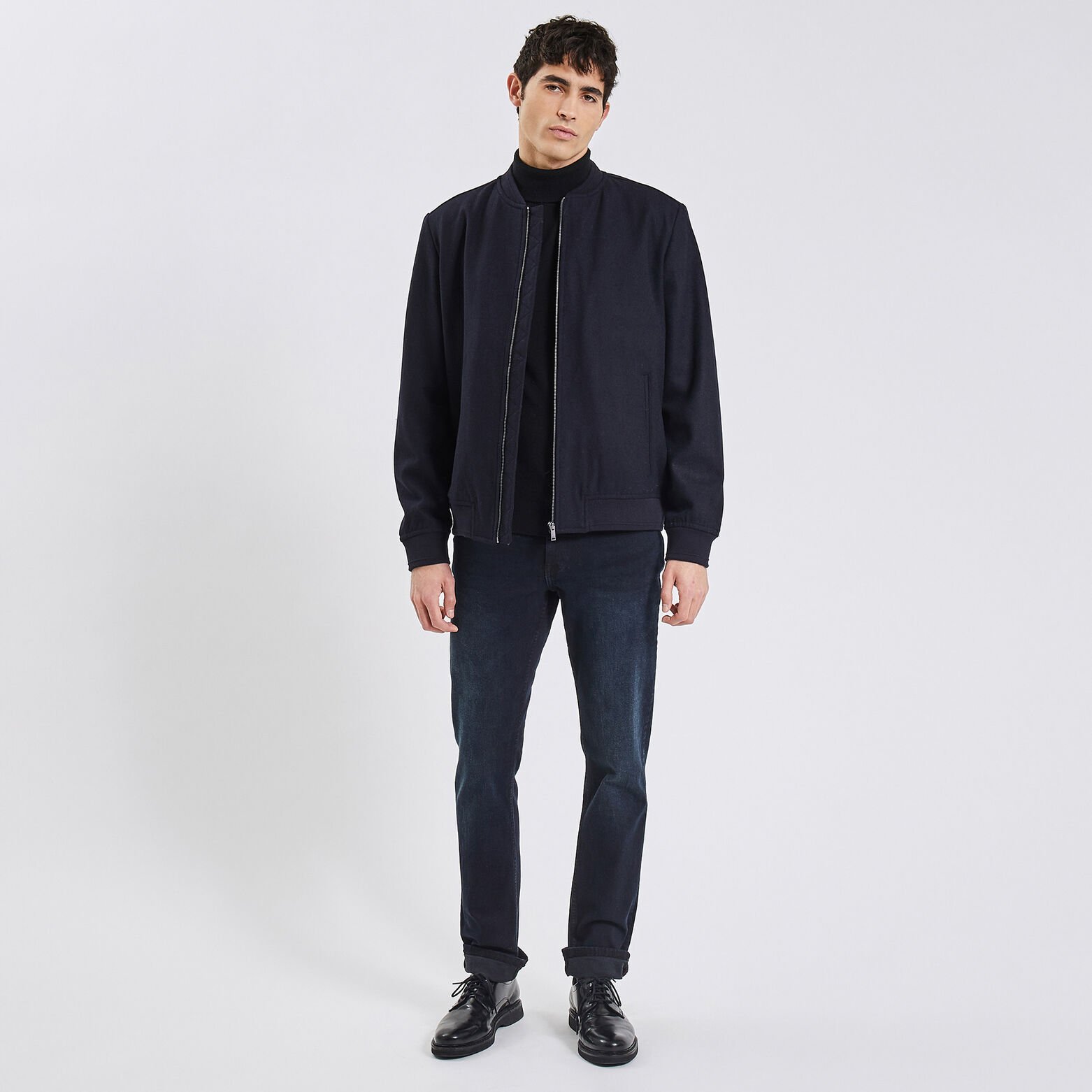 Jean regular en coton recyclé waterless Bleu