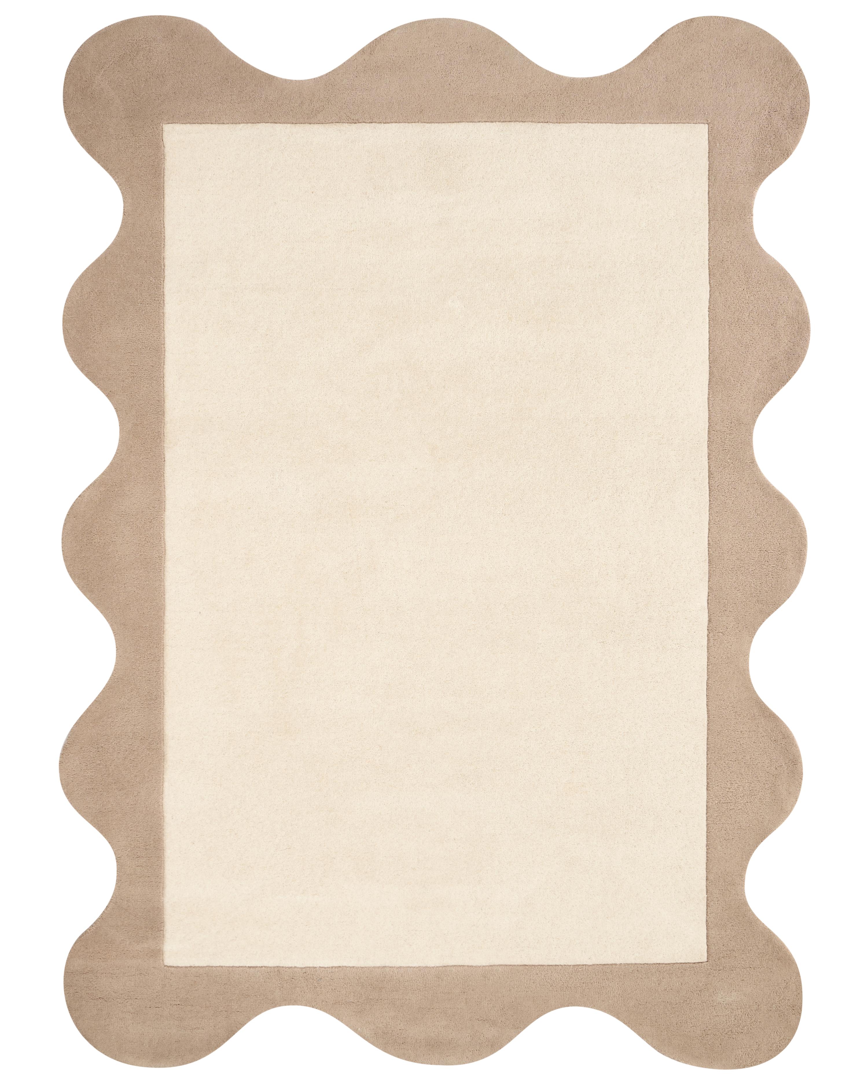 Vloerkleed SANGHAR Beige 160 x 230 cm Wol