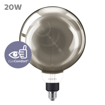 Philips LED Giant globe E27 25W filament smoky dimbaar
