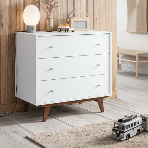 Commode MID 2 Blanc/Noix - VOX