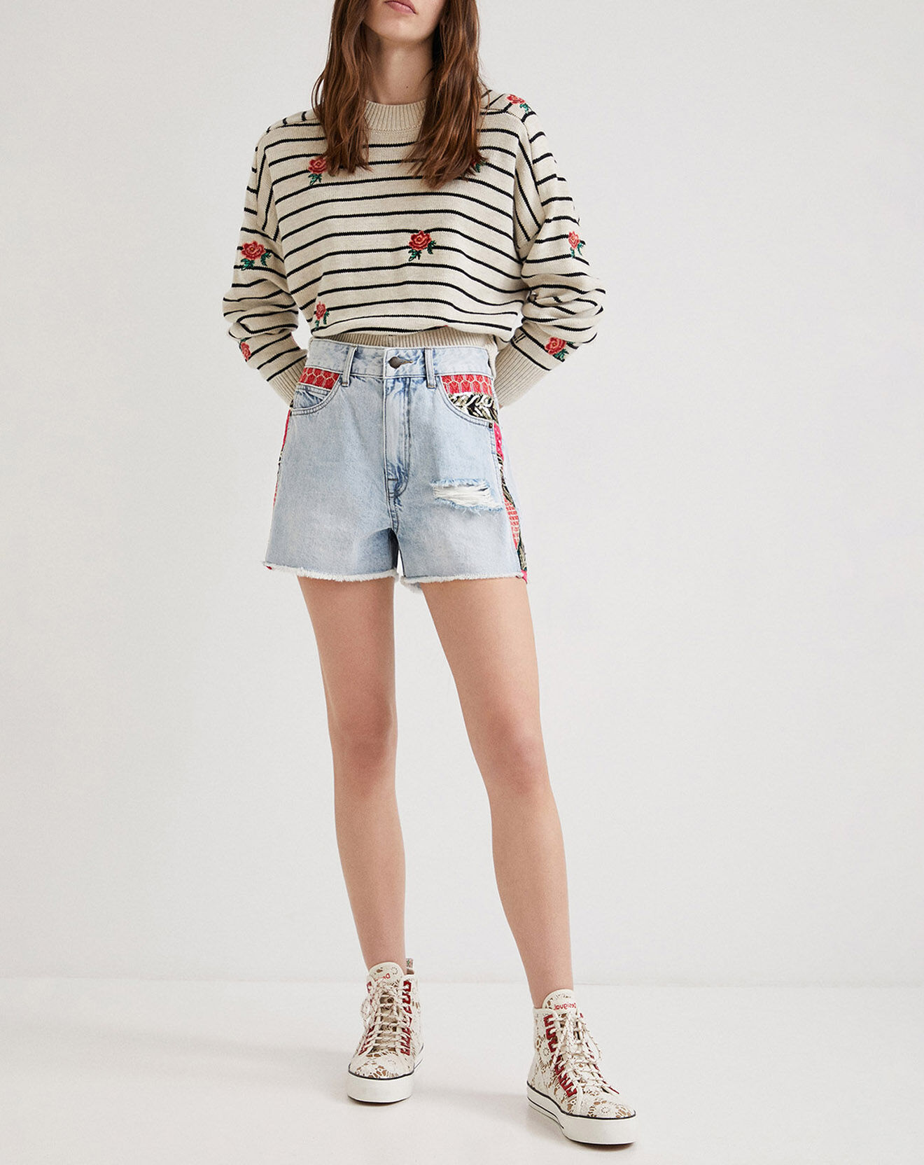 Desigual Short en jean Dina denim