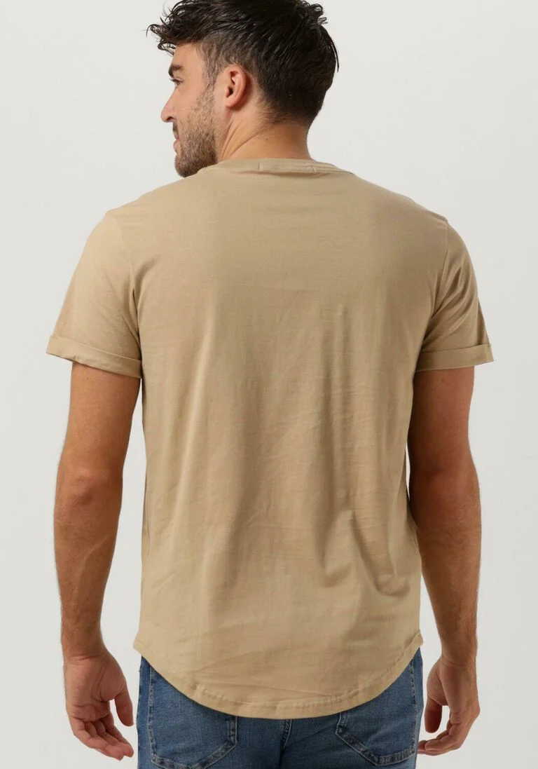 CALVIN KLEIN groene calvin klein t-shirt badge turn up sleeve