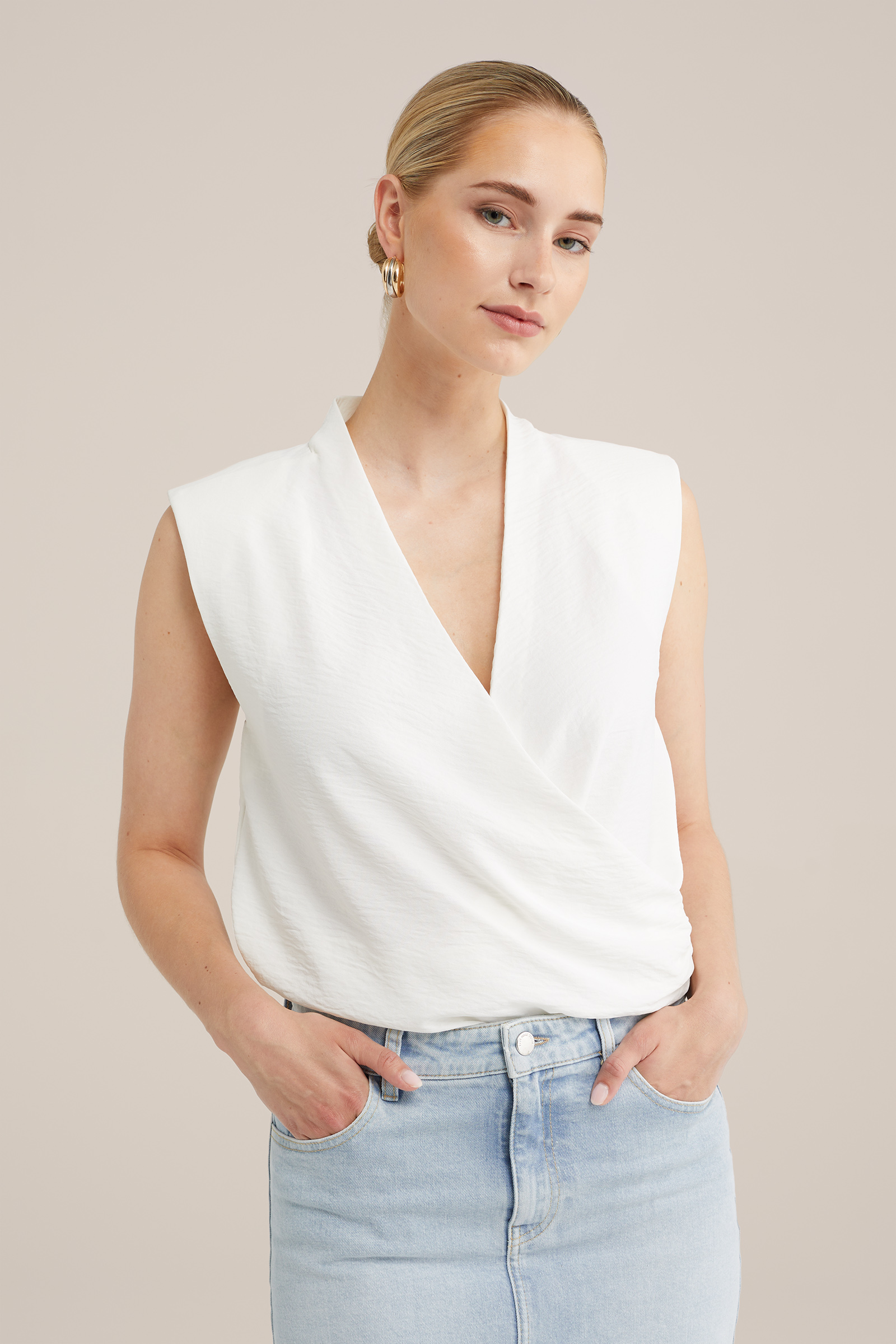 overslagtop WE Fashion Wit