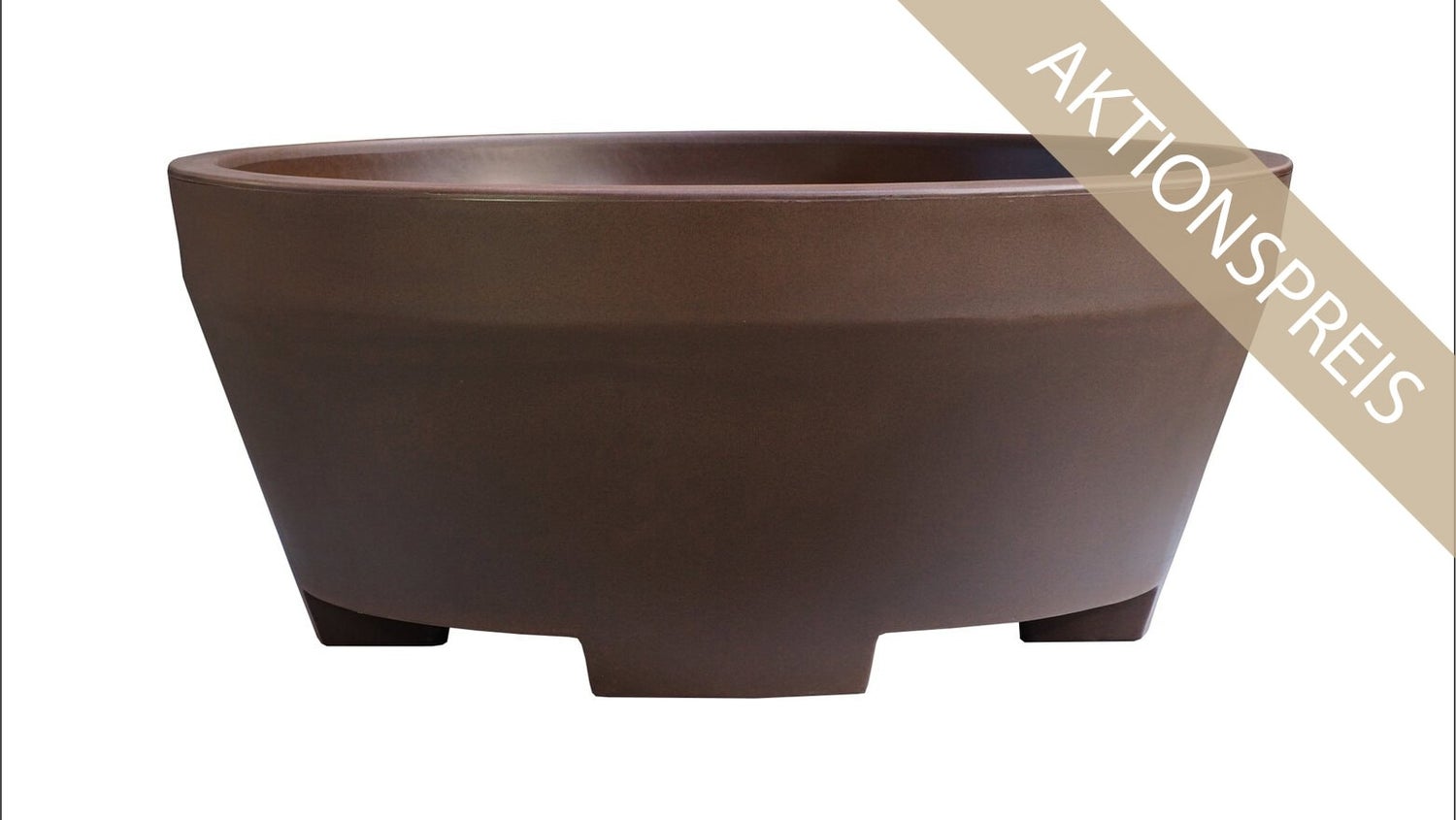 COLE 150 Jumbo XXL plantenbak, 150 cm diameter, 839 l inhoud, antiek brons, plantenbak, plantenpot