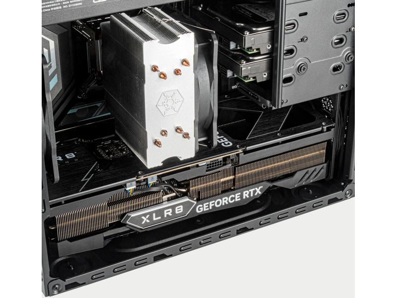 SilverStone PC-Gehäuse Fara 313 Kompaktes Micro-ATX-Tower-Gehäuse mit voller Kompatibilität in Bezug auf Speicherlaufwerke