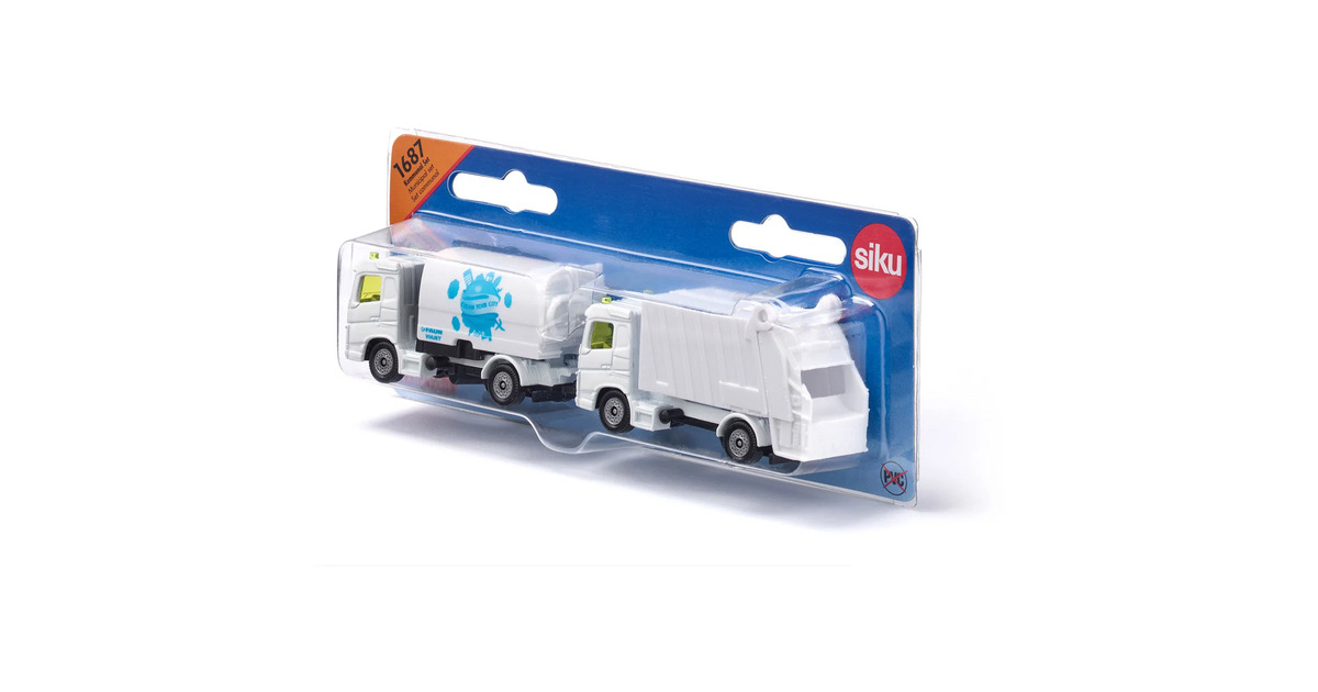 SIKUVeegmachine en vuilniswagen Modelvoertuig