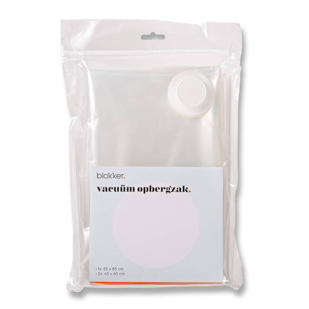 Blokker vacuüm opbergzak set van 3 1x 55x85cm en 2x 45x60cm