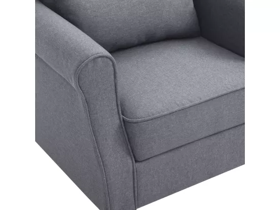 Fauteuil gris foncé tissu