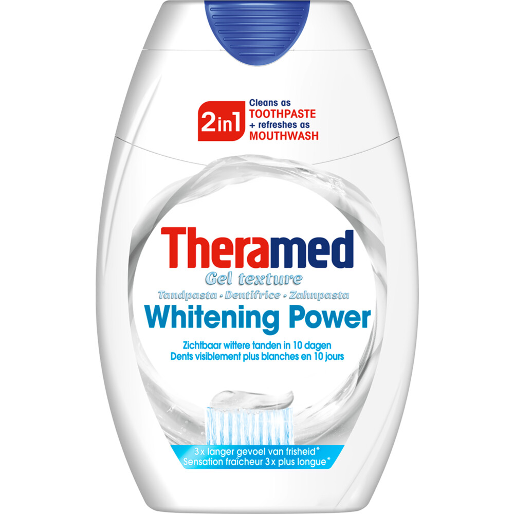 6x Theramed Tandpasta 2in1 Whitening Power75 ml