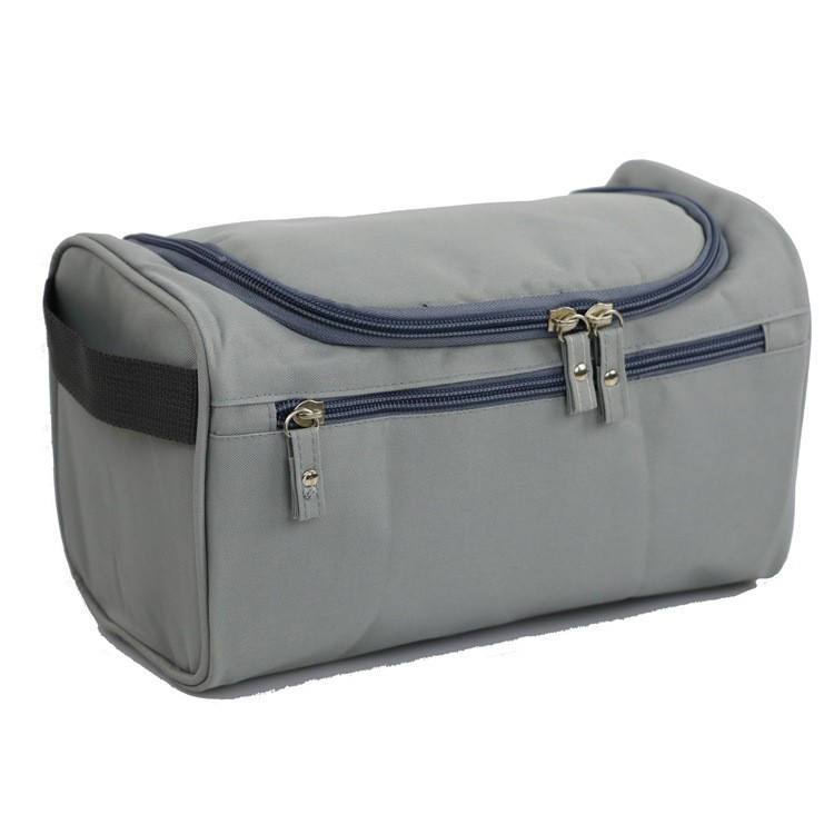 (23x15x12cm) Kosmetik Make Up Tasche Necessaire Organizer Bag mit Reissverschluss - Grau