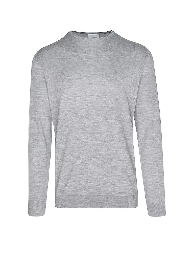 PROFUOMO Pullover hellgrau