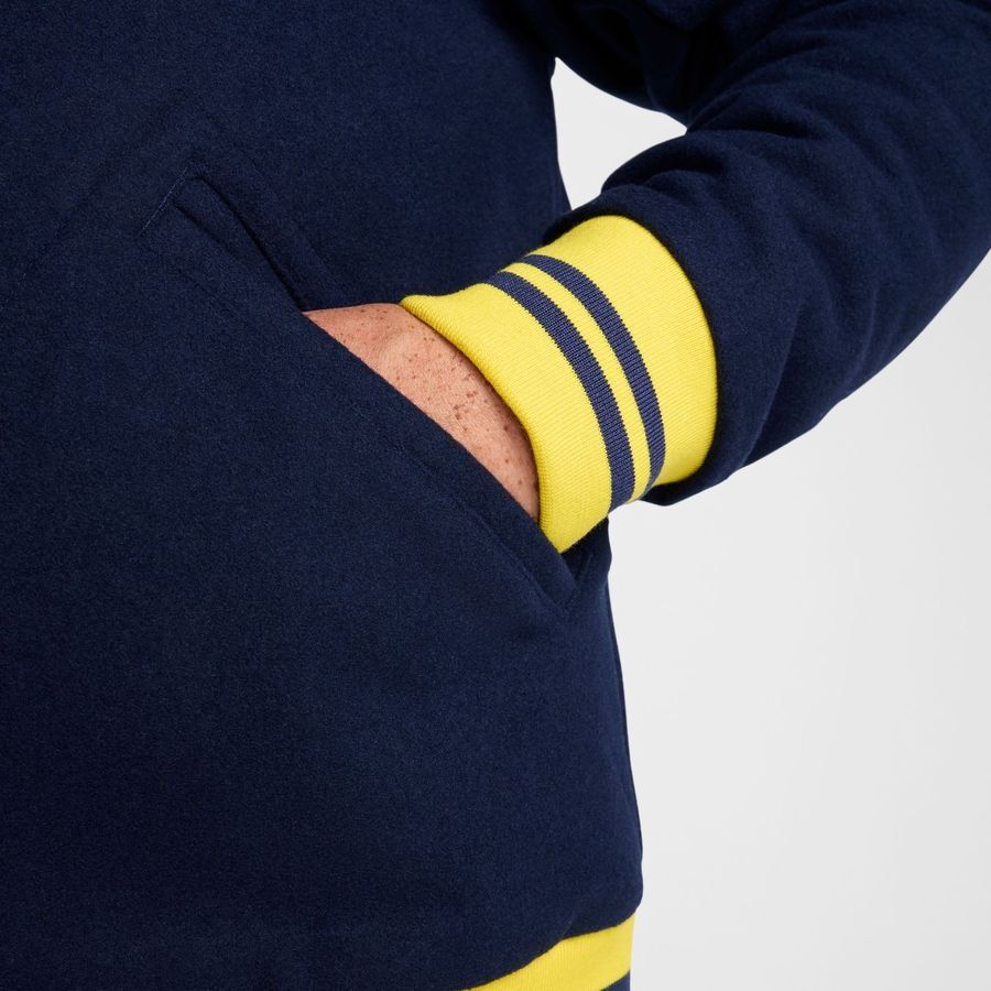 Paris Saint-Germain Veste Authentics Varsity GX Sport Essential - Bleu Marine/Jaune